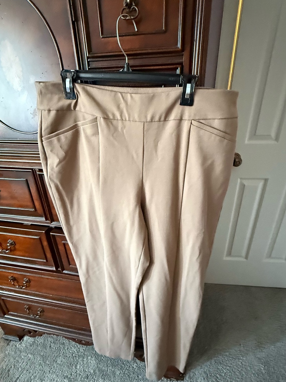 Chico'sSo Slimming Pull-On Ponte Pants in Camel size 3 (XL)
